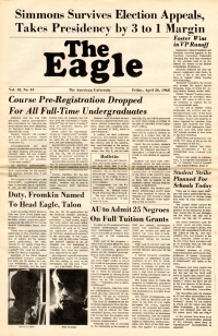 The American University Eagle - April 26, 1968