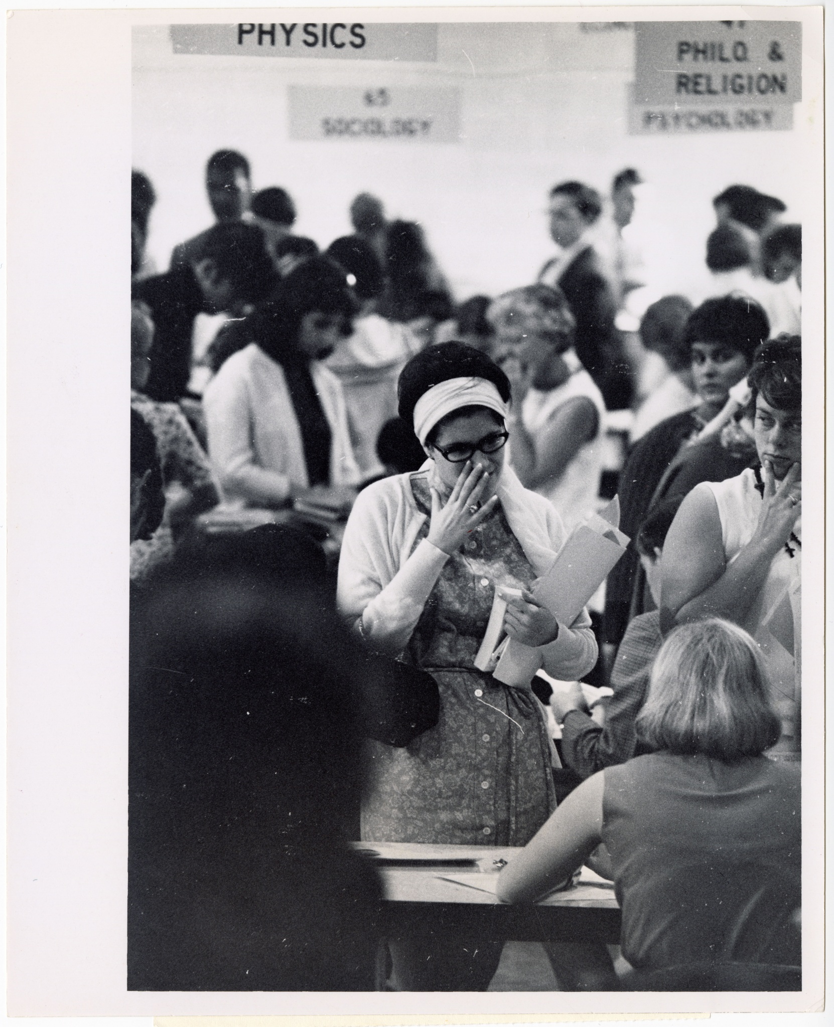Student Registration in Clendenen Gym, September 1968